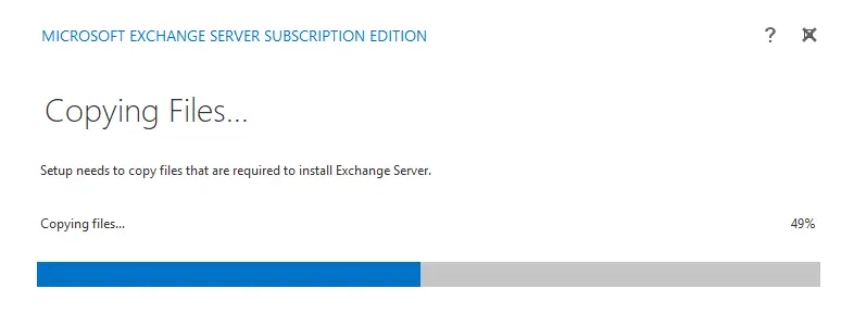 After this is complete, it will initialize the changes.