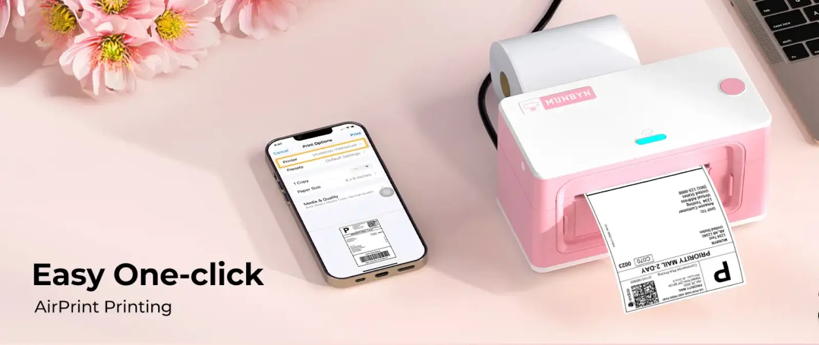 Moonwind Printer Upgrade Your Printing Game: MUNBYN Bluetooth & AirPrint Thermal ...