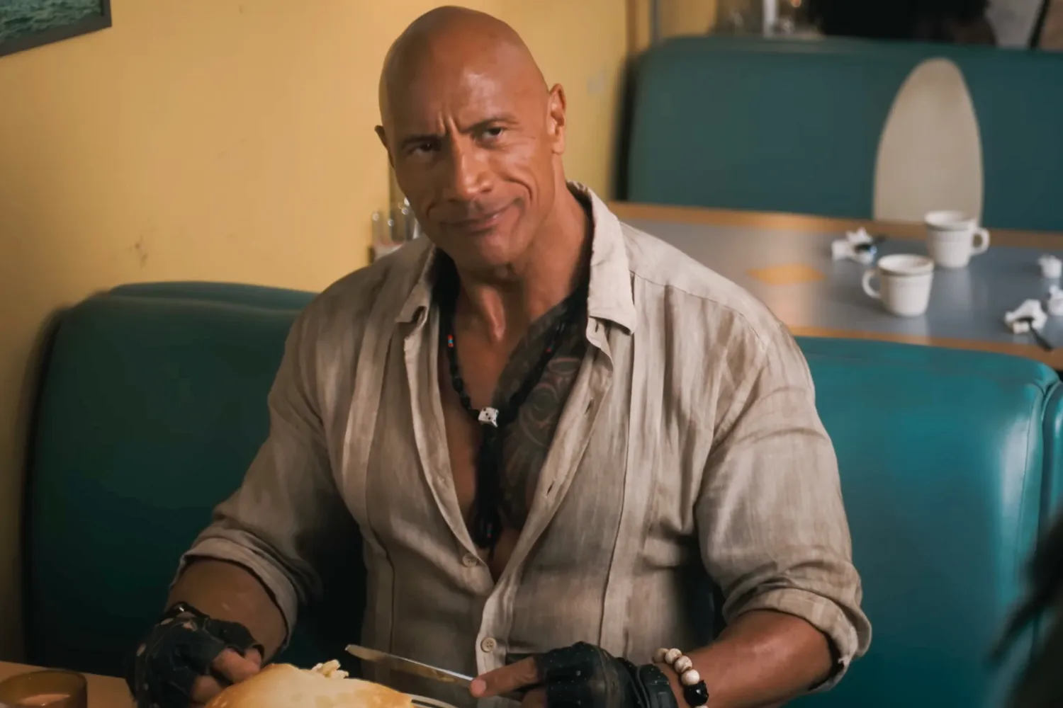Dwayne Johnson in the Jumanji: Open World trailer. Sony Pictures Entertainment Dwayne Johnson in the Jumanji: Open World trailer. Sony Pictures Entertainment