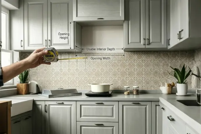 How to Measure Your Cabinet Opening Correctly