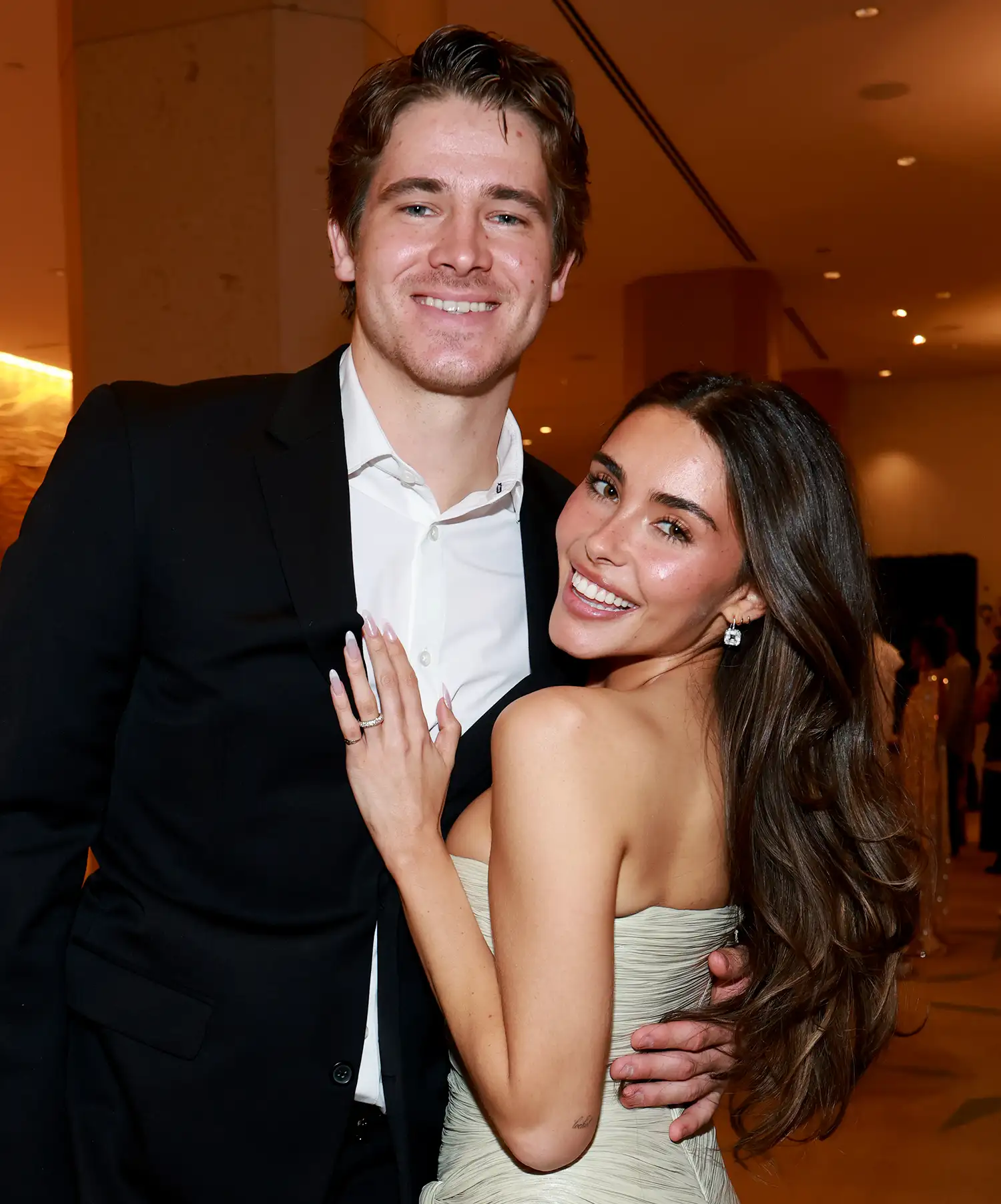 Justin Herbert and Madison Beer in January 2026. Kevin Mazur/Getty Justin Herbert and Madison Beer in January 2026. Kevin Mazur/Getty