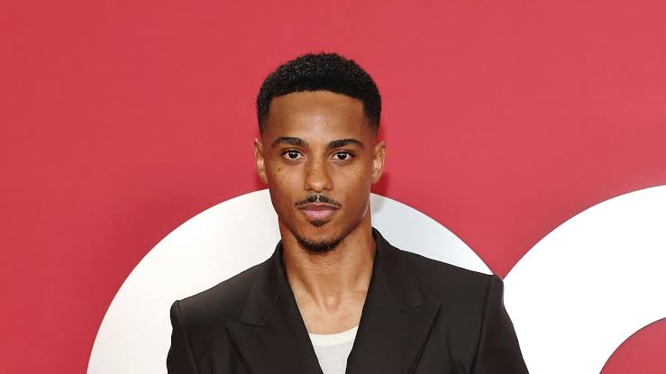 Keith Powers, American actor born in 1992, posing at a premiere event in 2026. Keith Powers, American actor born in 1992, posing at a premiere event in 2026.