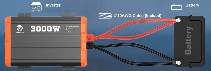 Connect Power Inverter to Battery